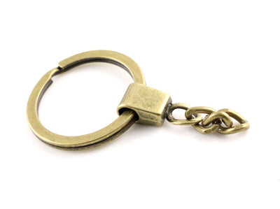 Key Chain Rhodium And Bronze - lotsoflove